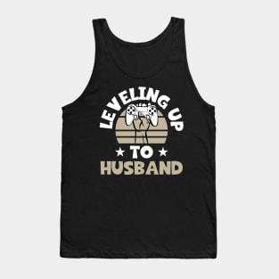 Engagement Announcement For Gamers - Leveling Up To Husband Tank Top